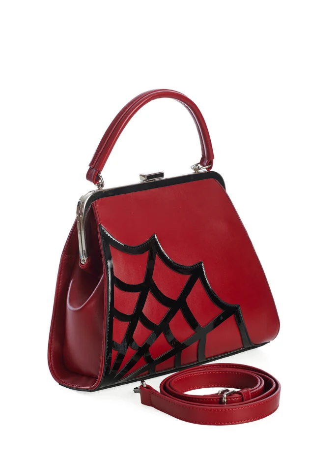 Handtasche Twilight Time, Spiderweb, Rot