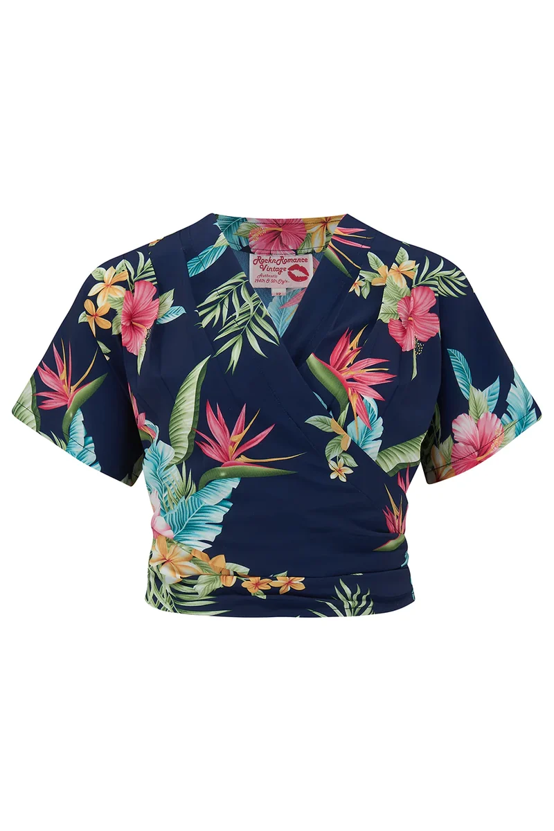 Wickelbluse Darla Honulu,navy