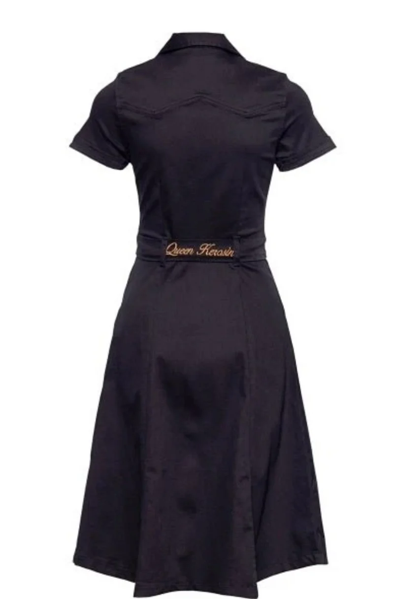 Jeans-Swingkleid Workwear, Schwarz ,Plus Size