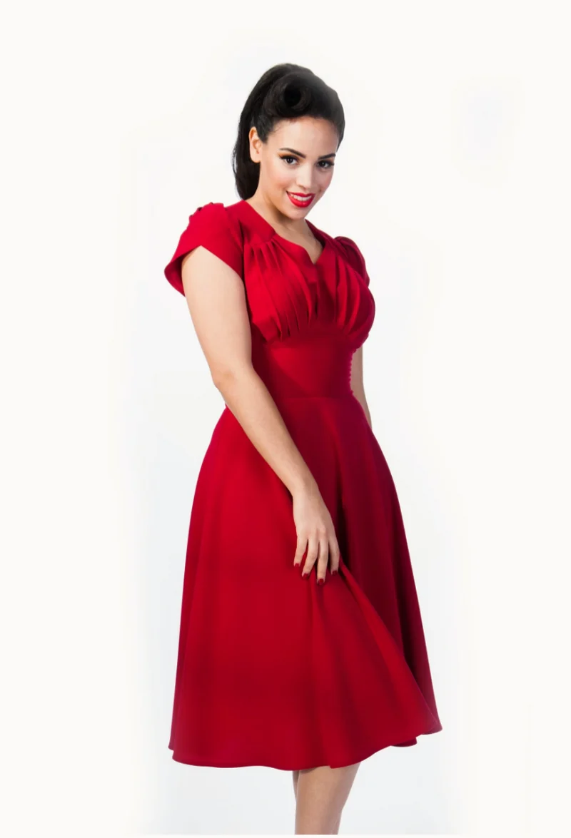 Swingkleid Retro 50s, Rot Plus, Size