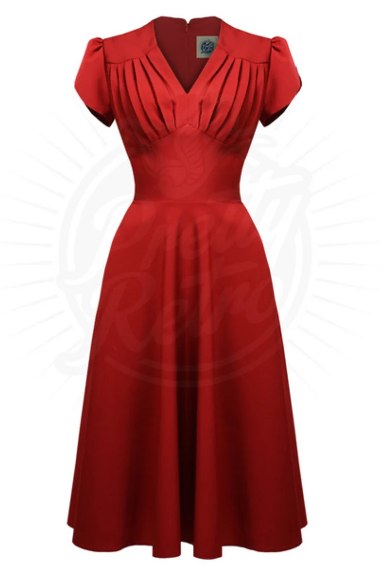 Swingkleid Retro 50s, Rot Plus, Size