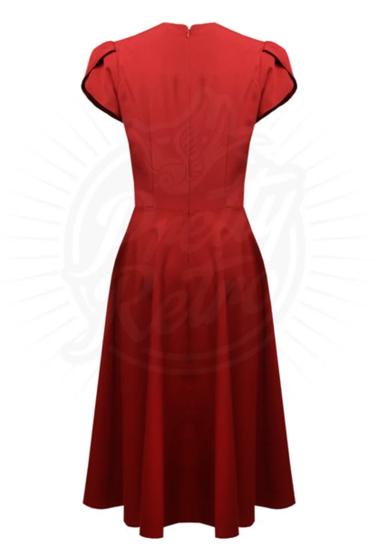 Swingkleid Retro 50s, Rot Plus, Size