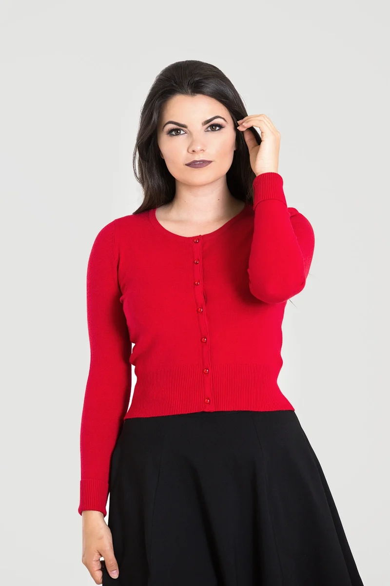 Cardigan Paloma, Rot, Plus Size