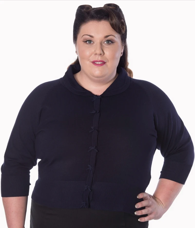 Cardigan April, Dunkelblau, Plus Size