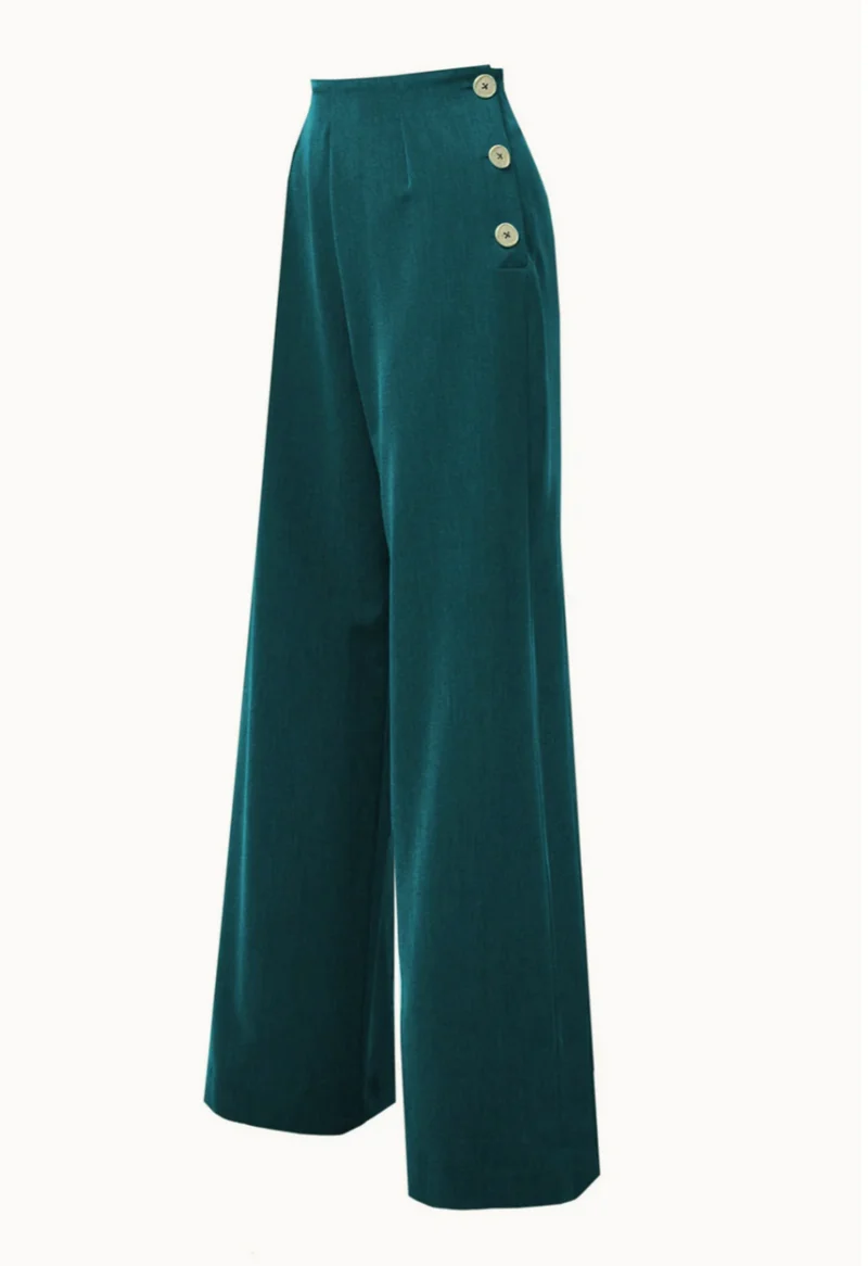 Swinghose Pretty 40's Classic, Blaugrün ( Teal )