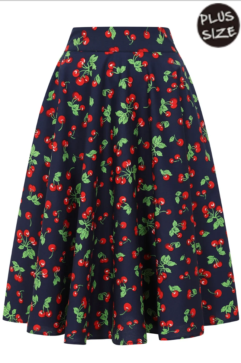 Swingrock Cary Cherry, Navy Plus Size