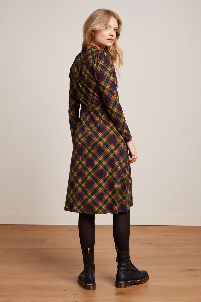 Kleid Lola Bennet, Kariert, Plus Size