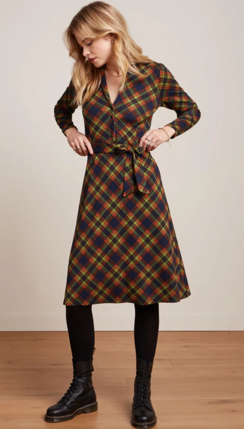 Stretchkleid Lola Bennet, Kariert