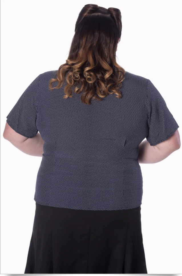 Bluse Lou Lou, navy, Plus Size