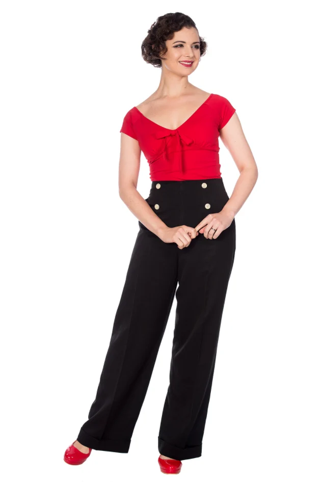 Hose Adventures Ahead, Schwarz, Plus Size