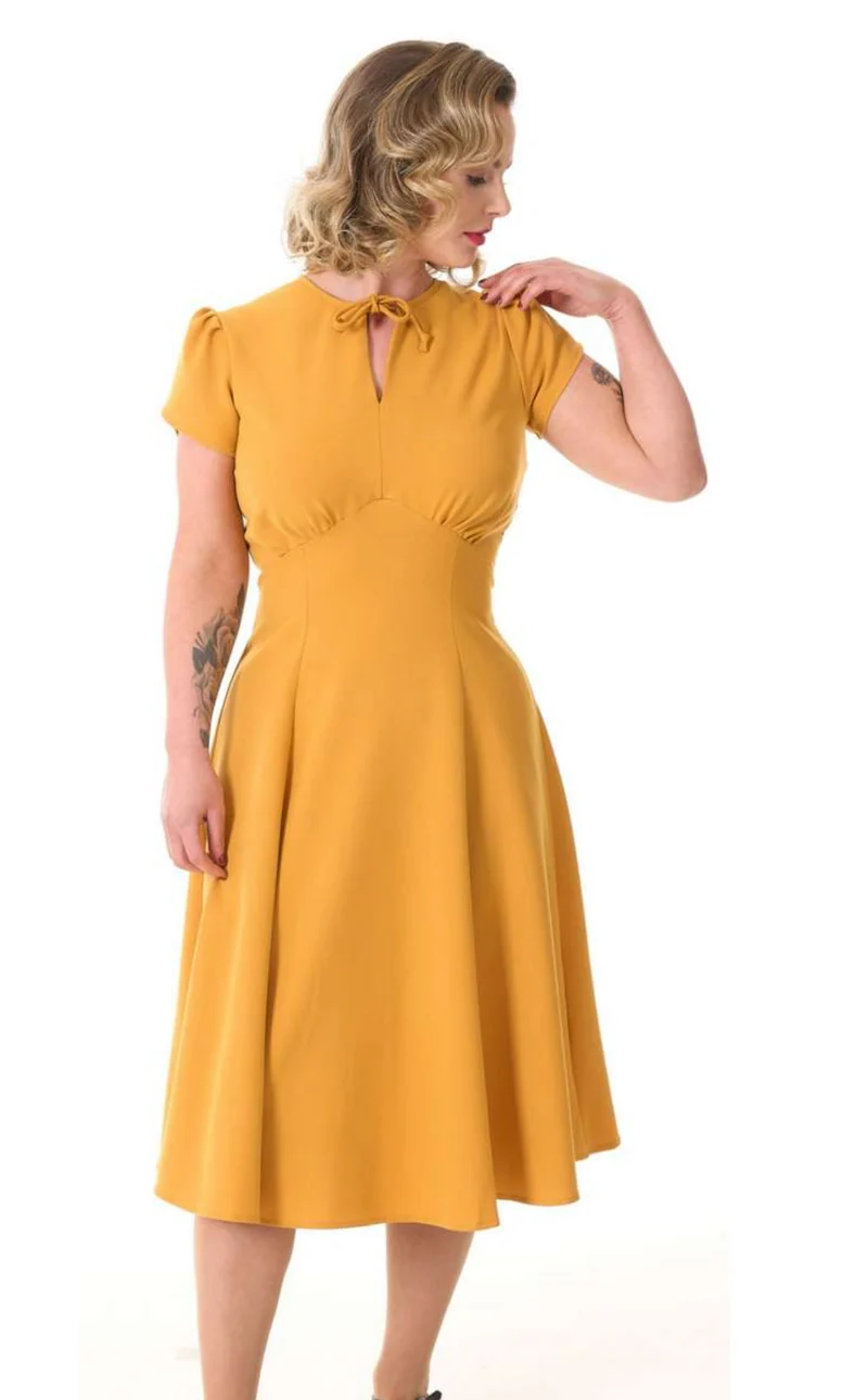 Swingkleid Starlet, Senf