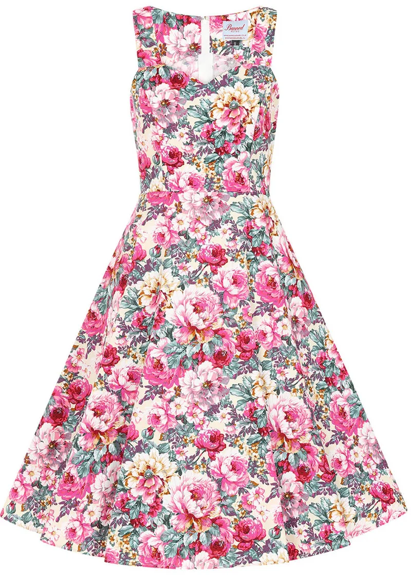 Swingkleid Bloom Dress mit Blumenmuster, Mehrfarbig