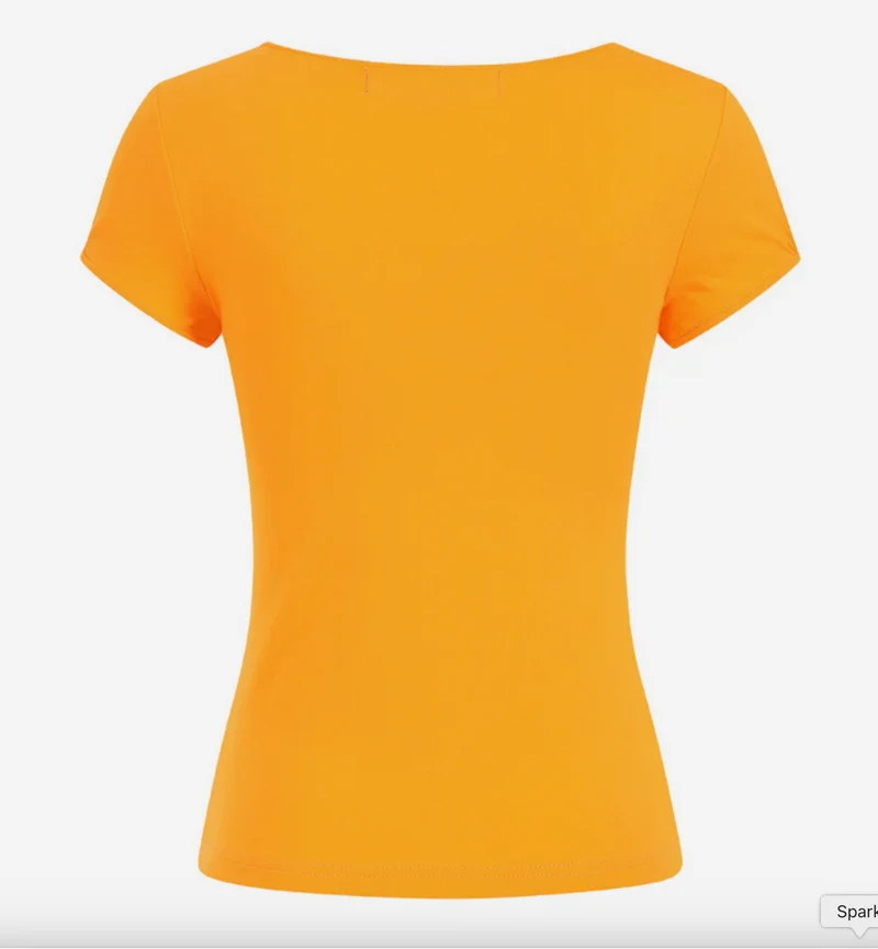 Top Mia, 50's Basic, Ocker-Orange