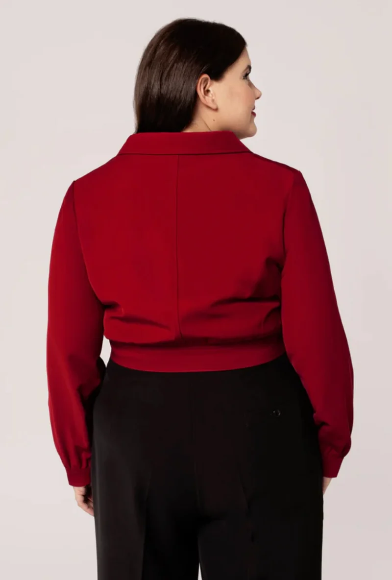 Jacke Ravenwood, Dunkelrot, Plus Size