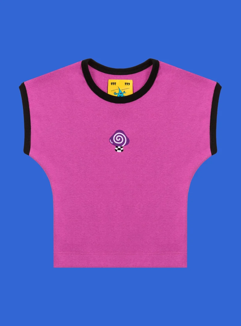Trippy Mushroom Baby Tee