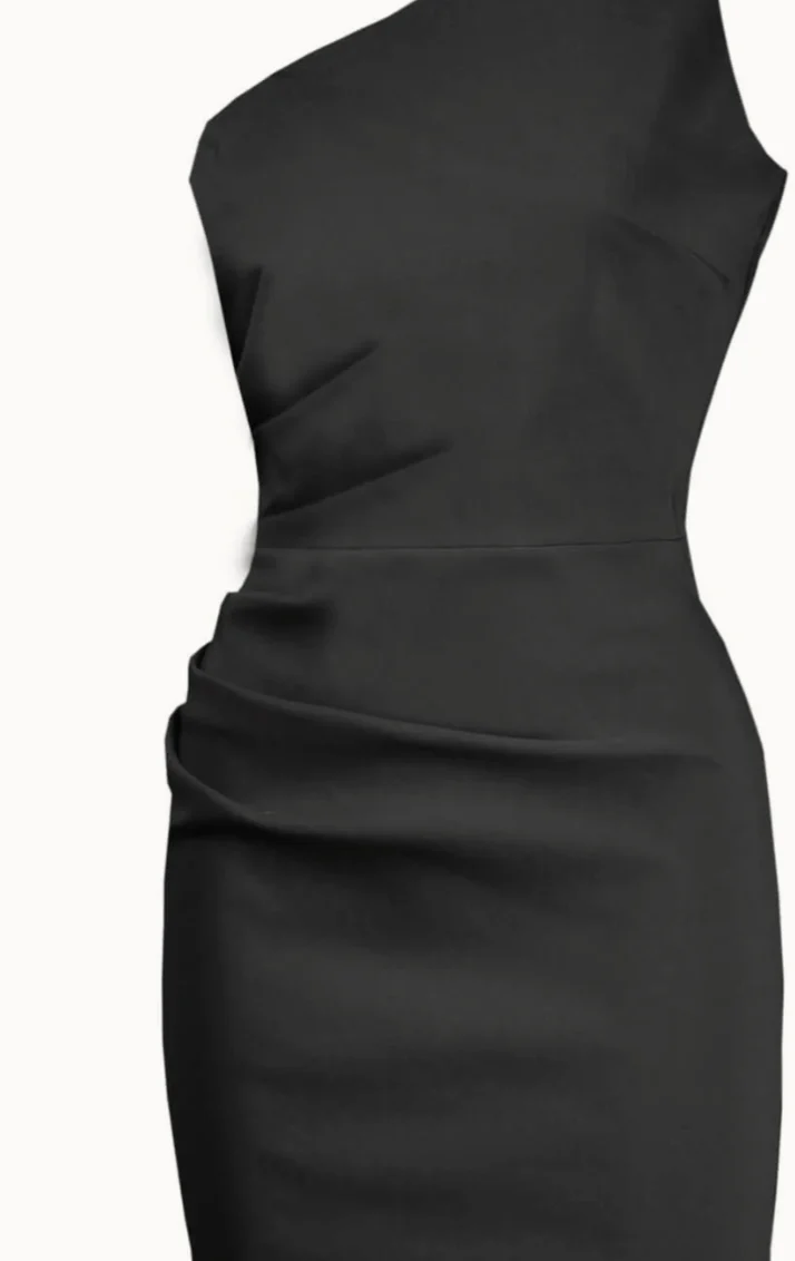 Bleistiftkleid Norma im Wiggel-Stil, Schwarz