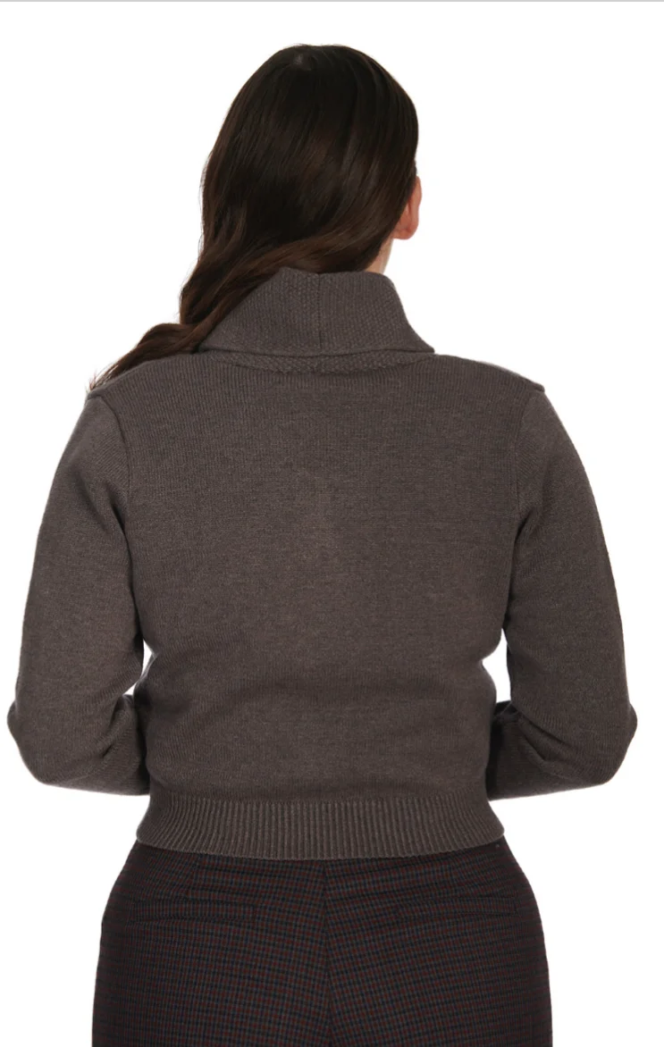 Vintage 40er-Jahre Cardigan Violet, Grau