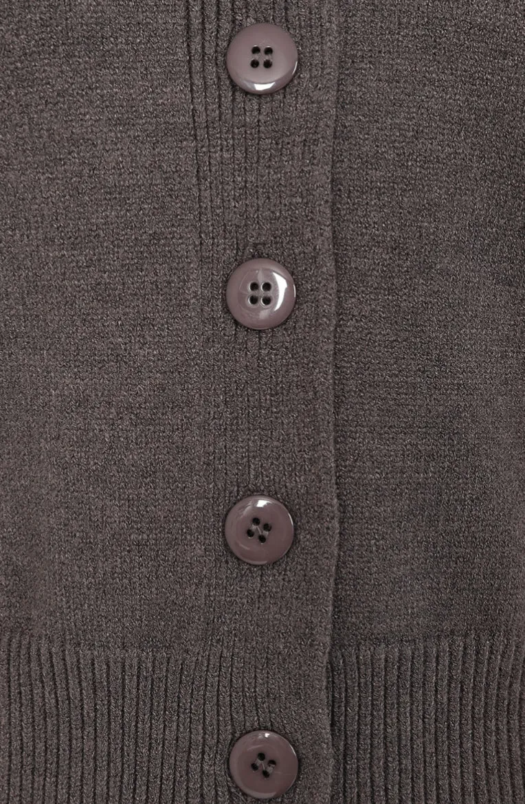 Vintage 40er-Jahre Cardigan Violet, Grau