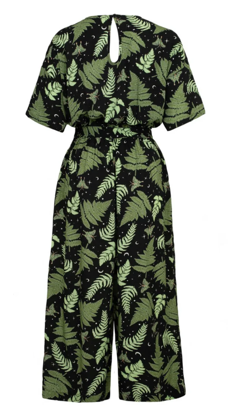 Jumpsuit Gaia, Schwarz-Grün ,Plus Size
