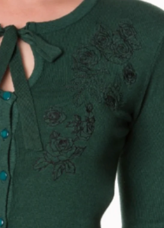 Cardigan Delilah, Dunkelgrün