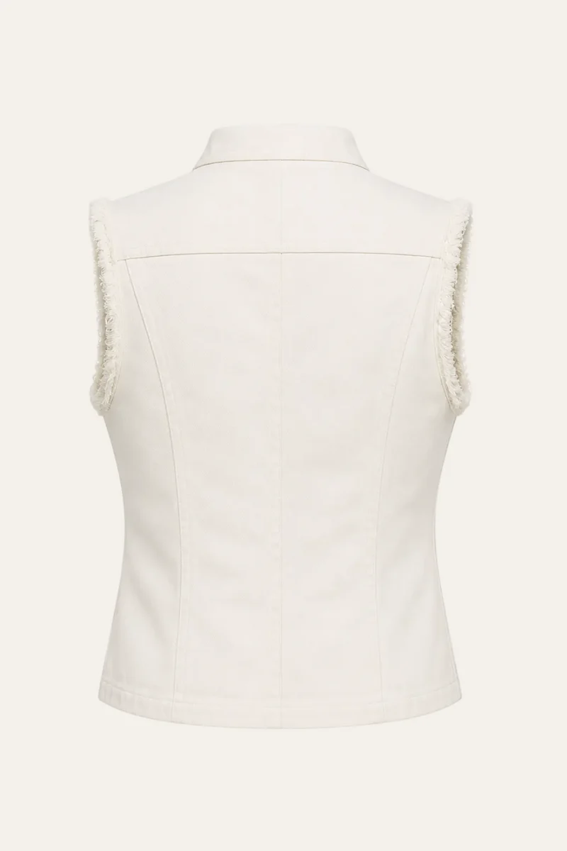 Jeansweste mit Zierknöpfen "Jaline"