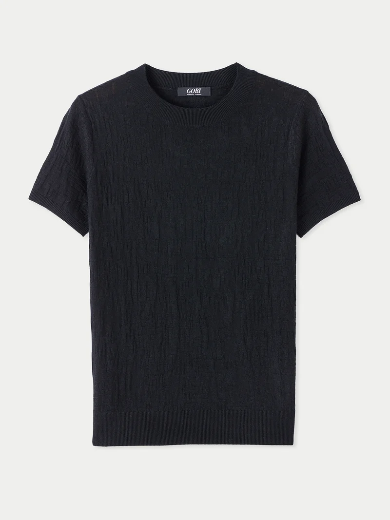 T-Shirt aus Seide-Kaschmir