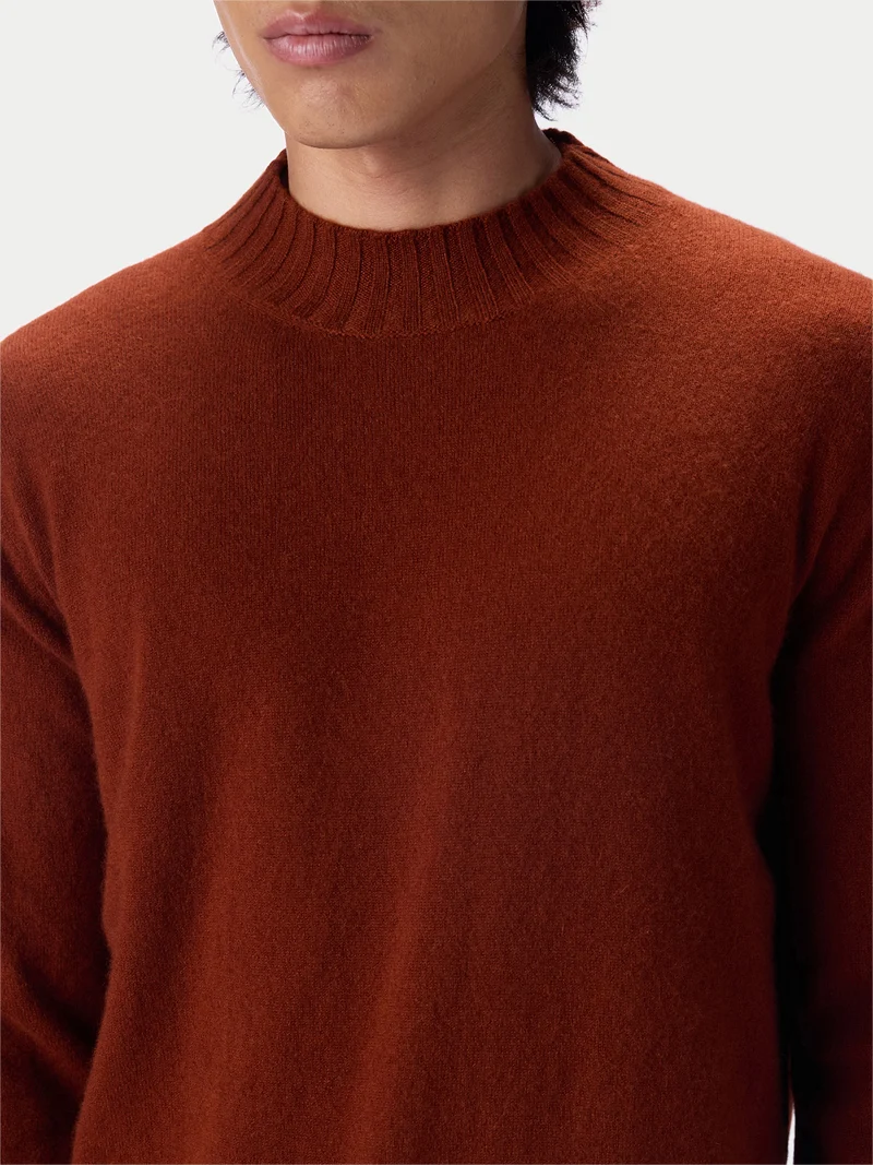 Schmal geschnittener Kaschmir-Rollkragenpullover