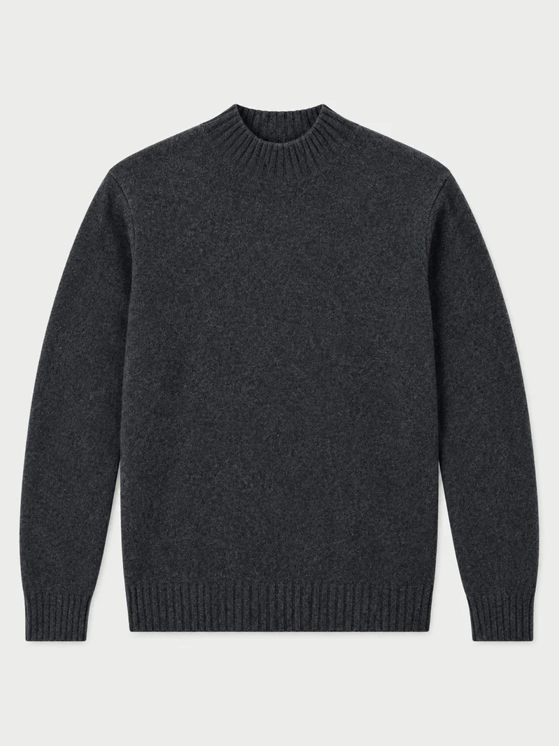 Schmal geschnittener Kaschmir-Rollkragenpullover
