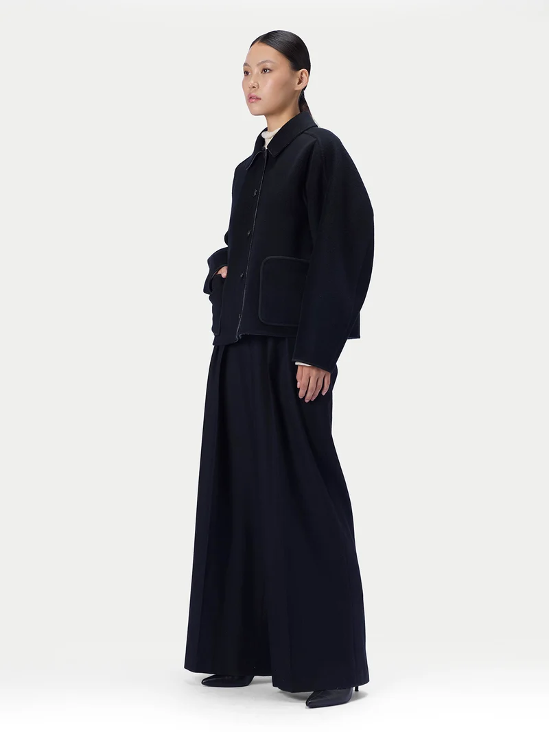 Kaschmir Wendejacke mit Hemdkragen
