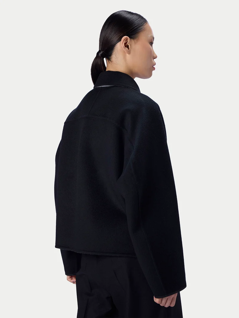 Kaschmir Wendejacke mit Hemdkragen
