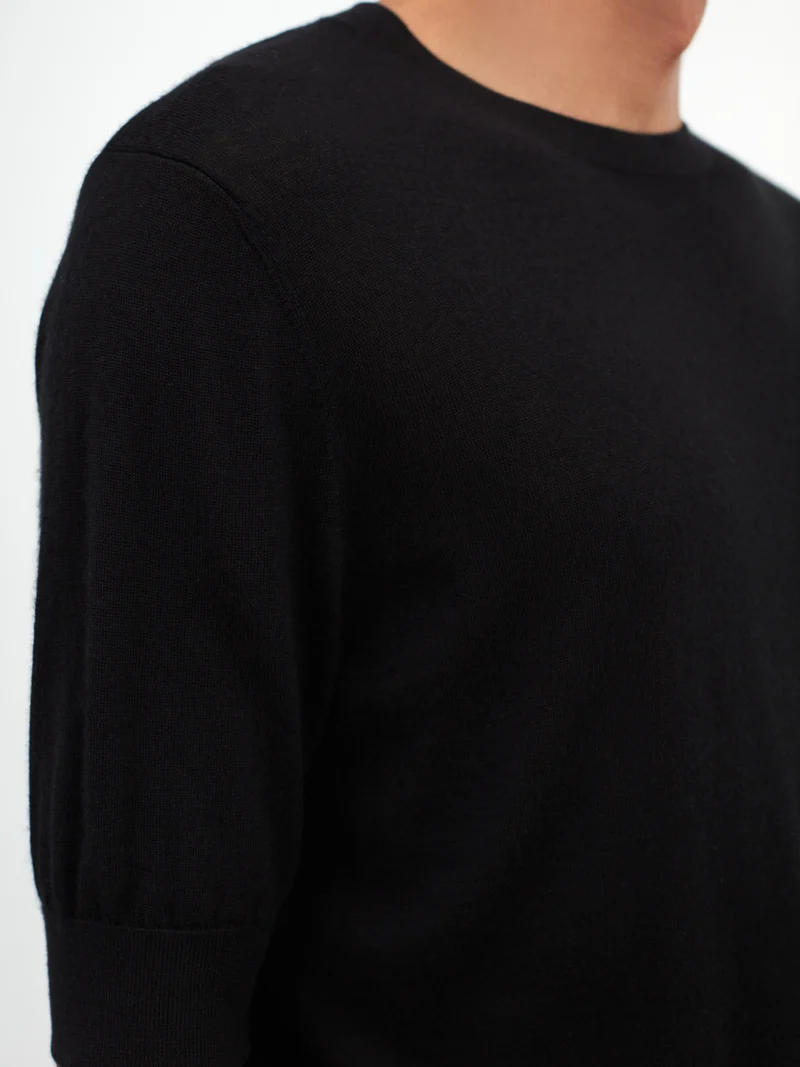 T-Shirt aus Seide und Kaschmir