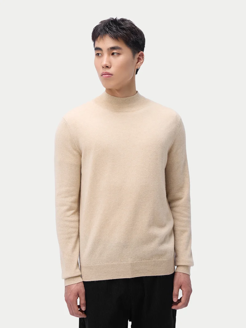 Stehkragenpullover aus Kaschmir