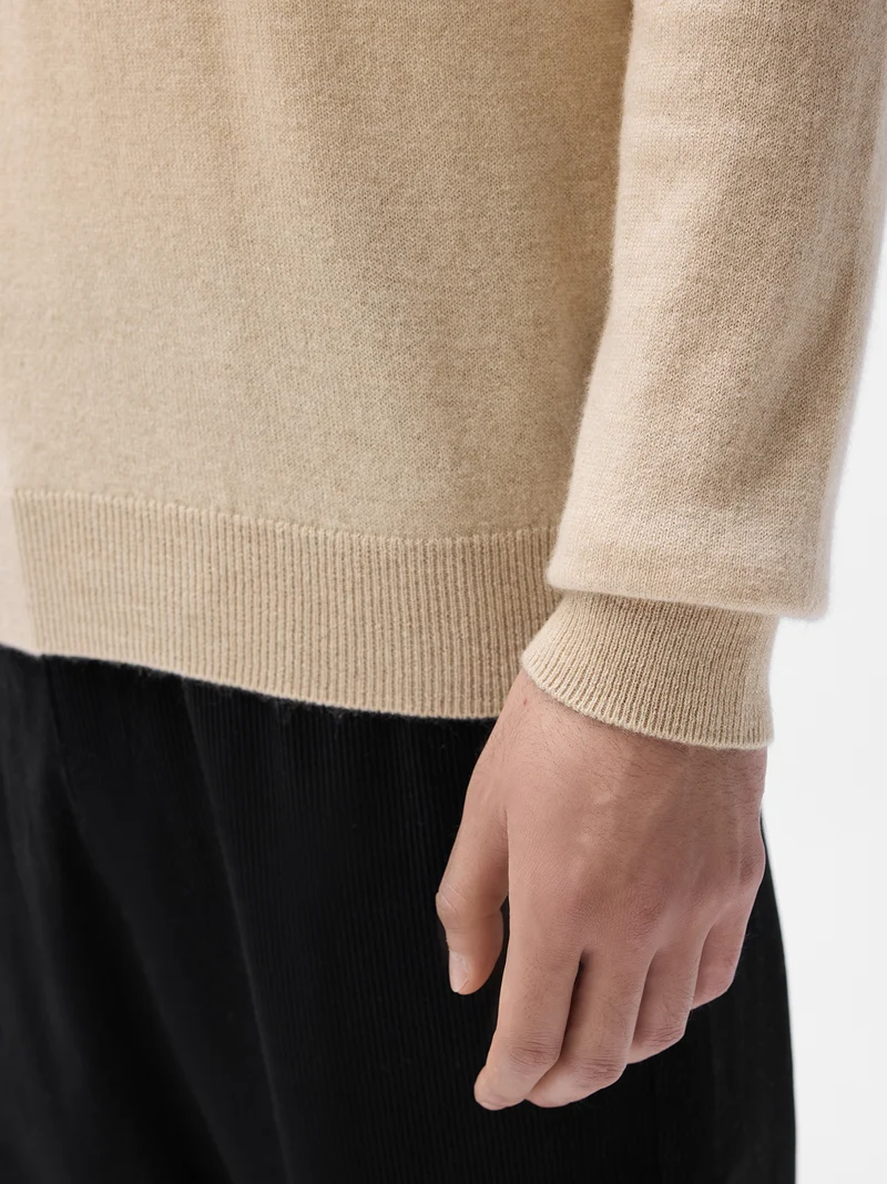 Stehkragenpullover aus Kaschmir