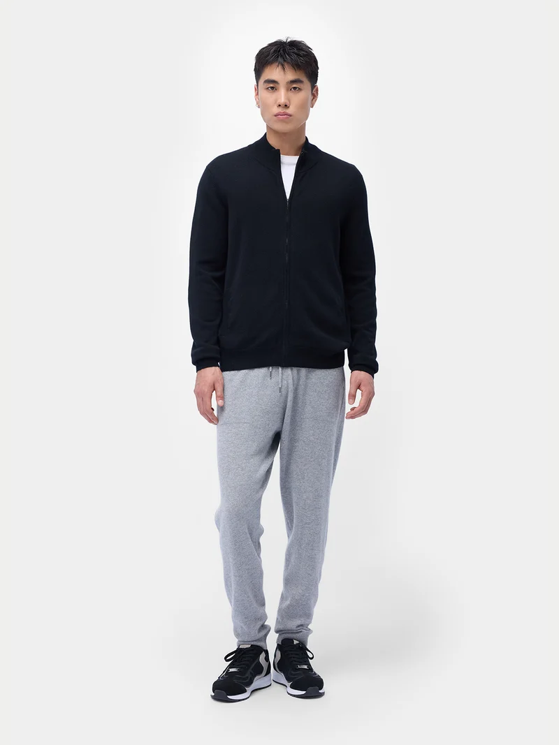 Kaschmir Cardigan mit Reißverschluss