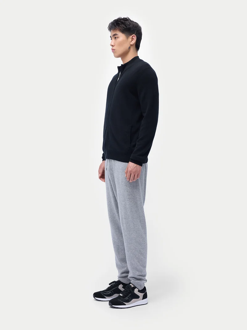 Kaschmir Cardigan mit Reißverschluss