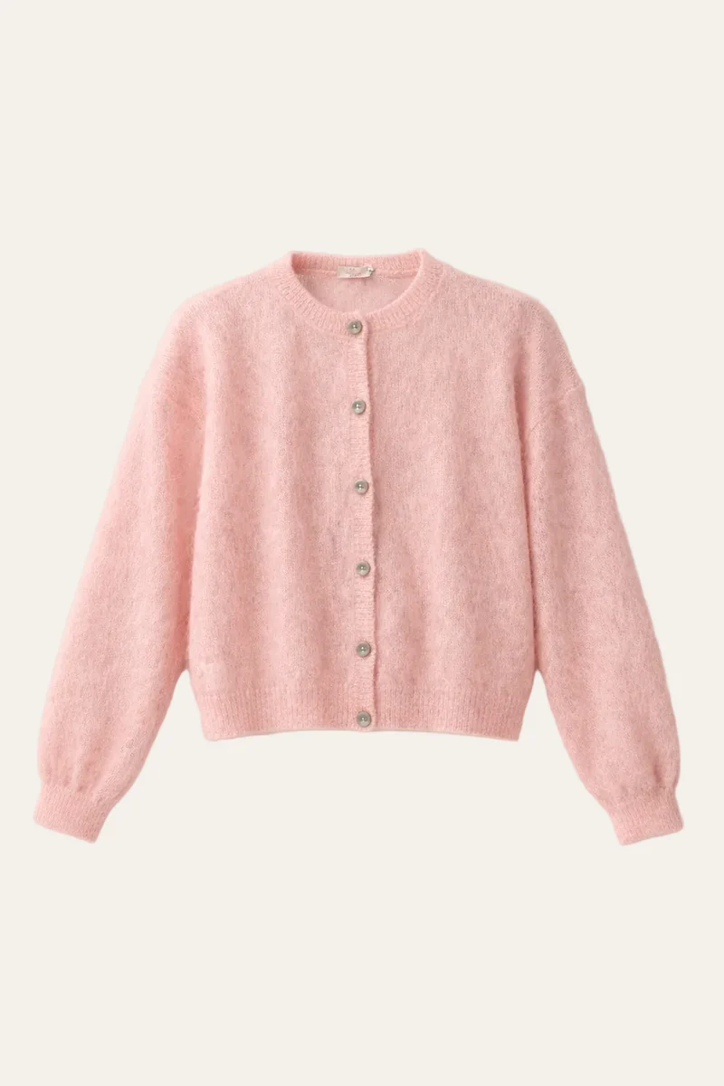 Strickjacke Rundhals-Ausschnitt "Stellaa"