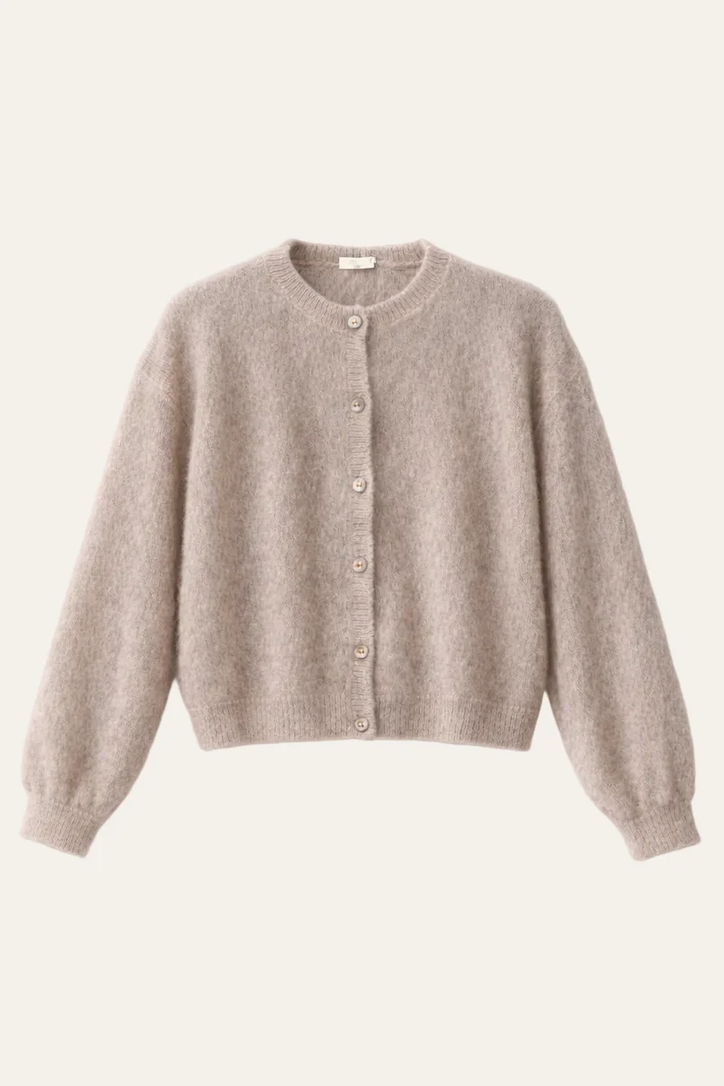 Strickjacke Rundhals-Ausschnitt "Stellaa"