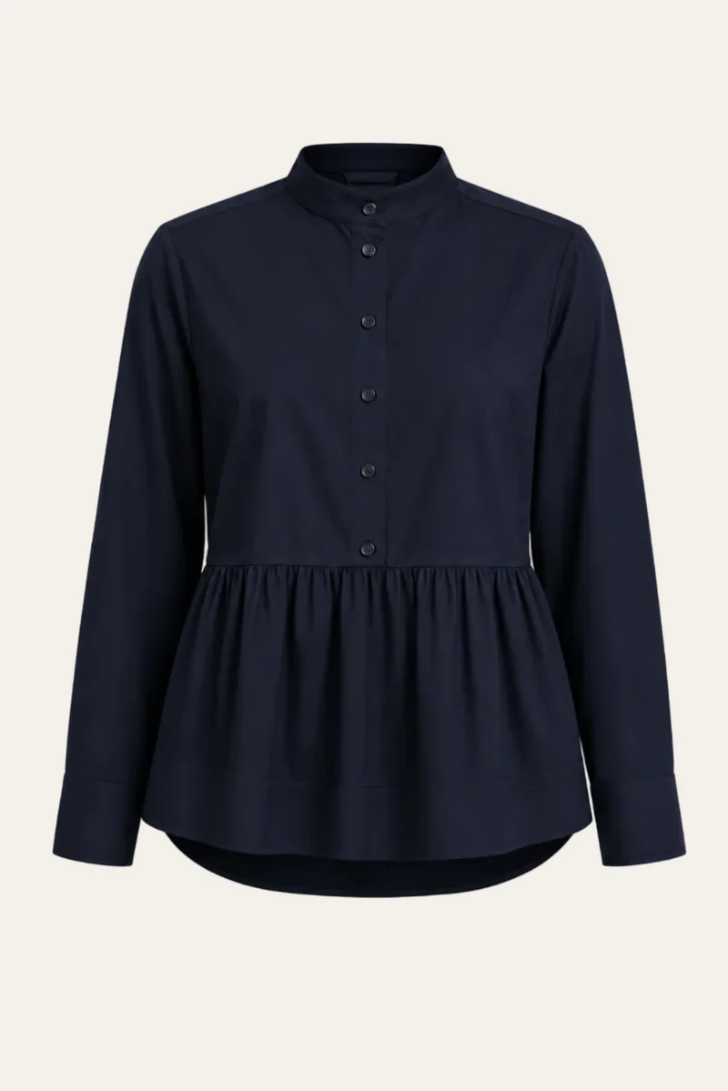 Milano Italy - Bluse "Stand up collar"