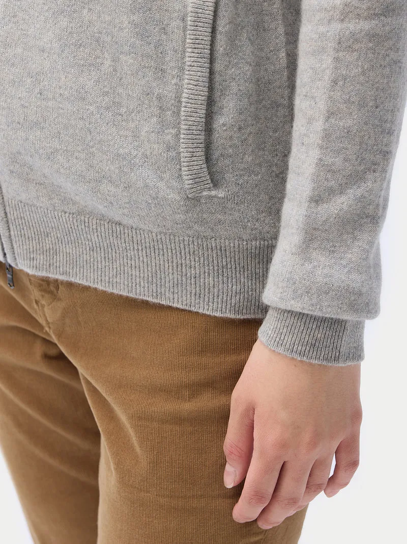 Kaschmir Cardigan mit Reißverschluss