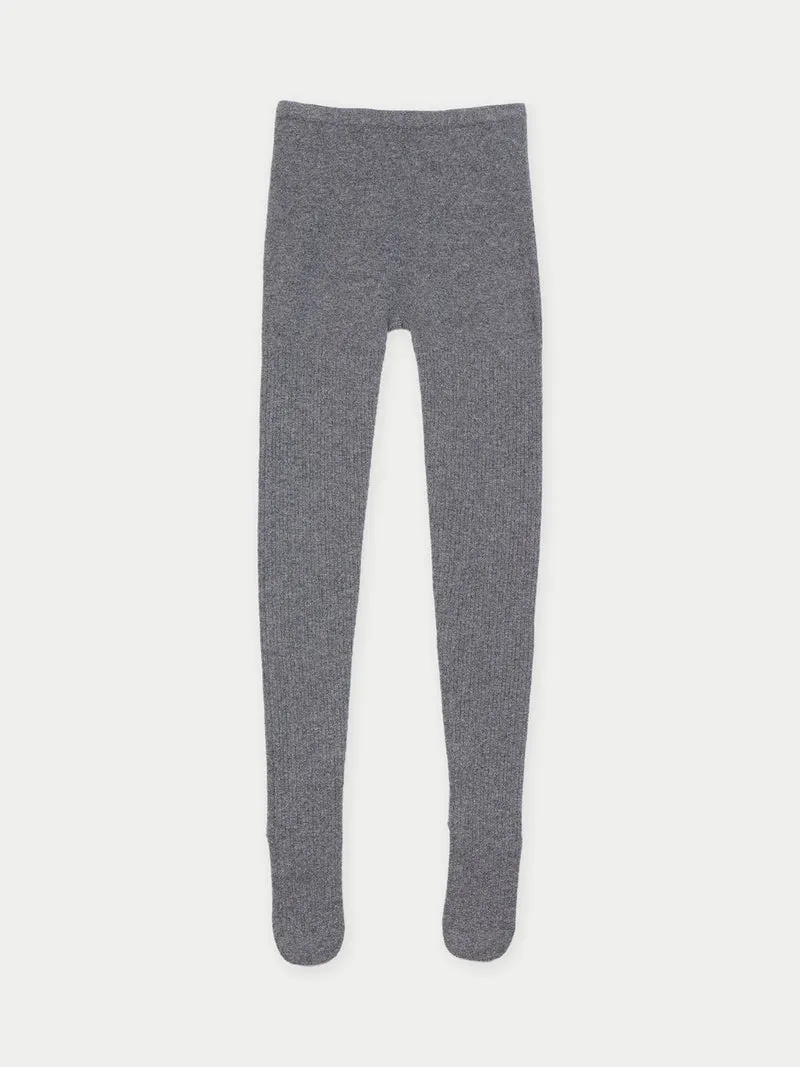 Kaschmir-Strickstrumpfhose mit hohem Bund