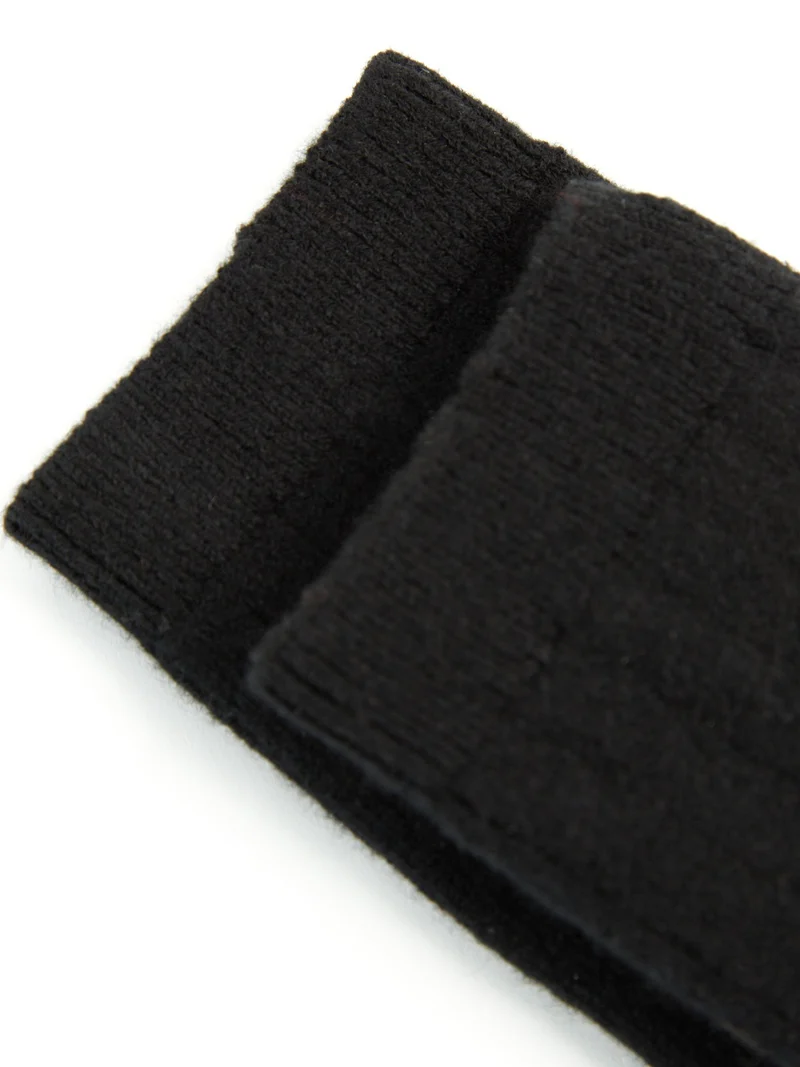 Unisex Kaschmir Strick-Bettsocken mit Trim