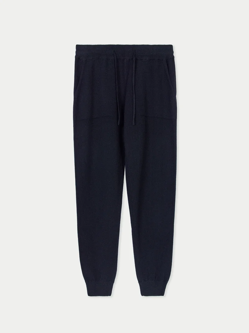 Kaschmir-Joggingshose mit Bündchen