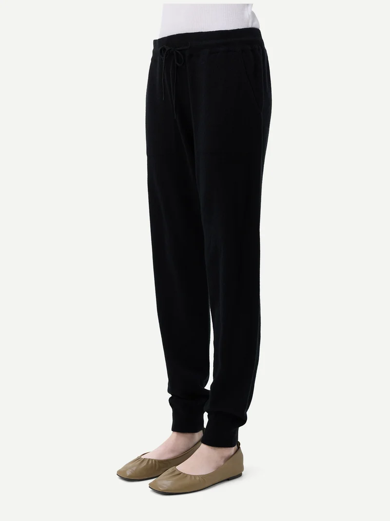 Kaschmir-Joggingshose mit Bündchen