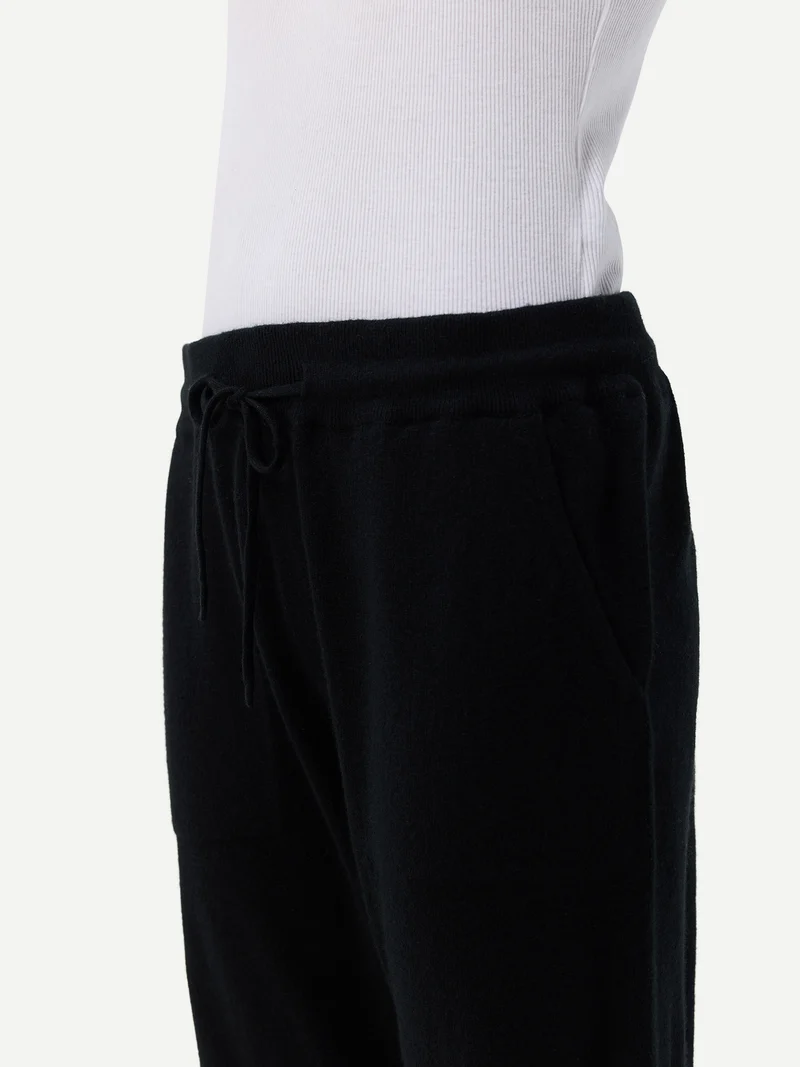 Kaschmir-Joggingshose mit Bündchen