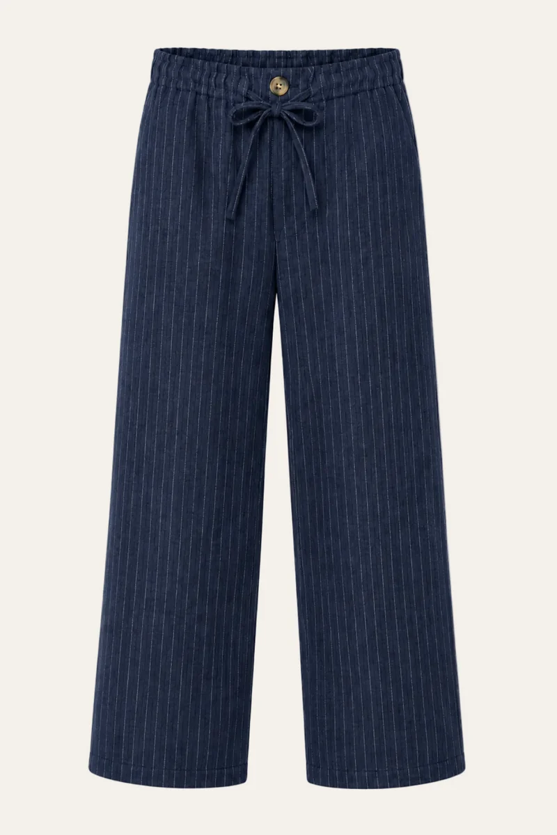 Nadelstreifenhose mit Bindegürtel "Nadaraa"
