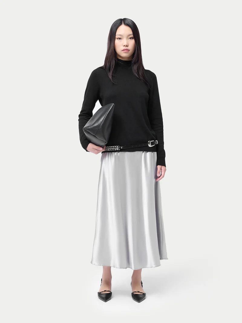 Kaschmir-Pullover mit Stehkragen