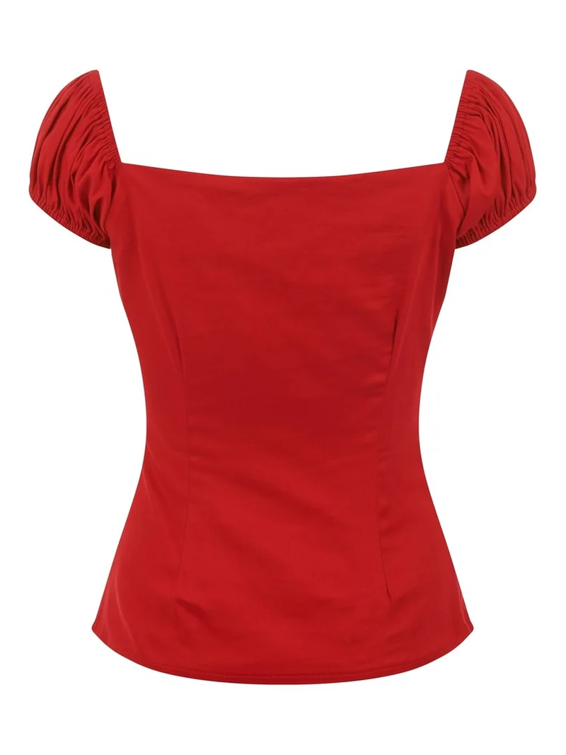 Top Dolores, Rot, Plus Size