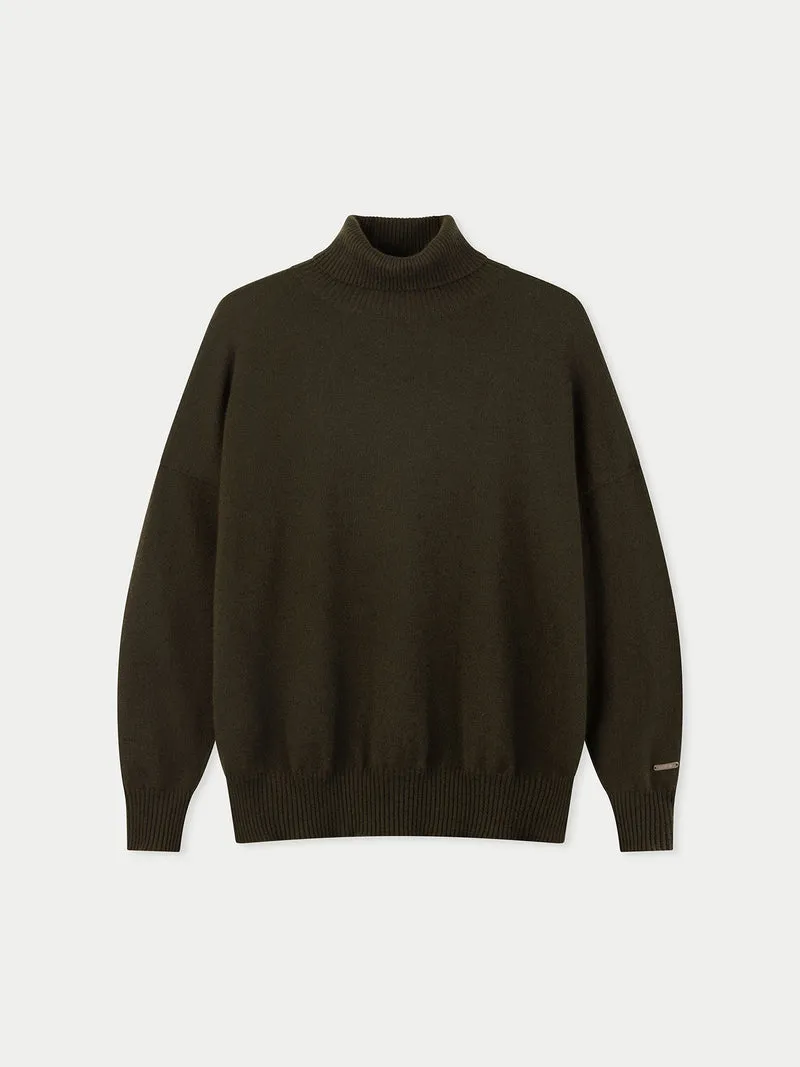 Damen Kaschmir Rollkragenpullover