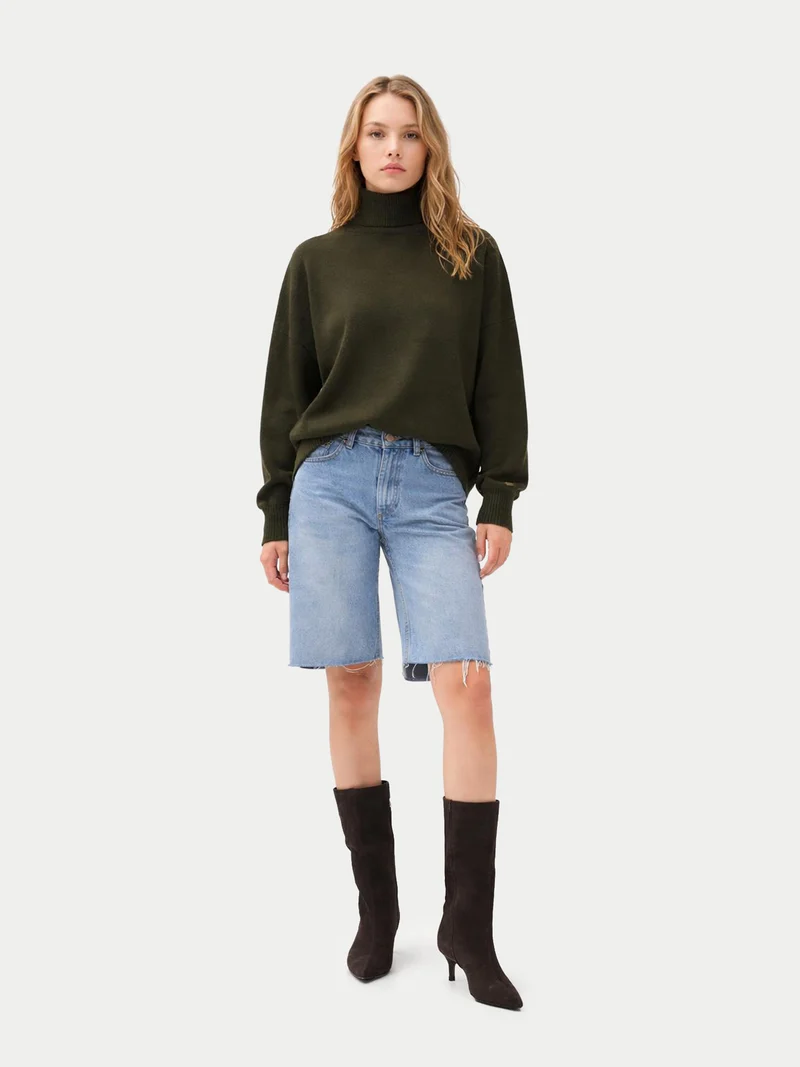 Damen Kaschmir Rollkragenpullover
