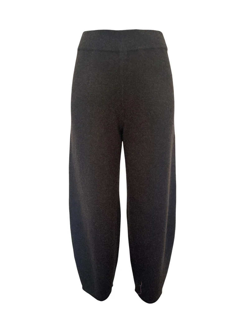 Kaschmir-Strickhose mit Tonnenbein